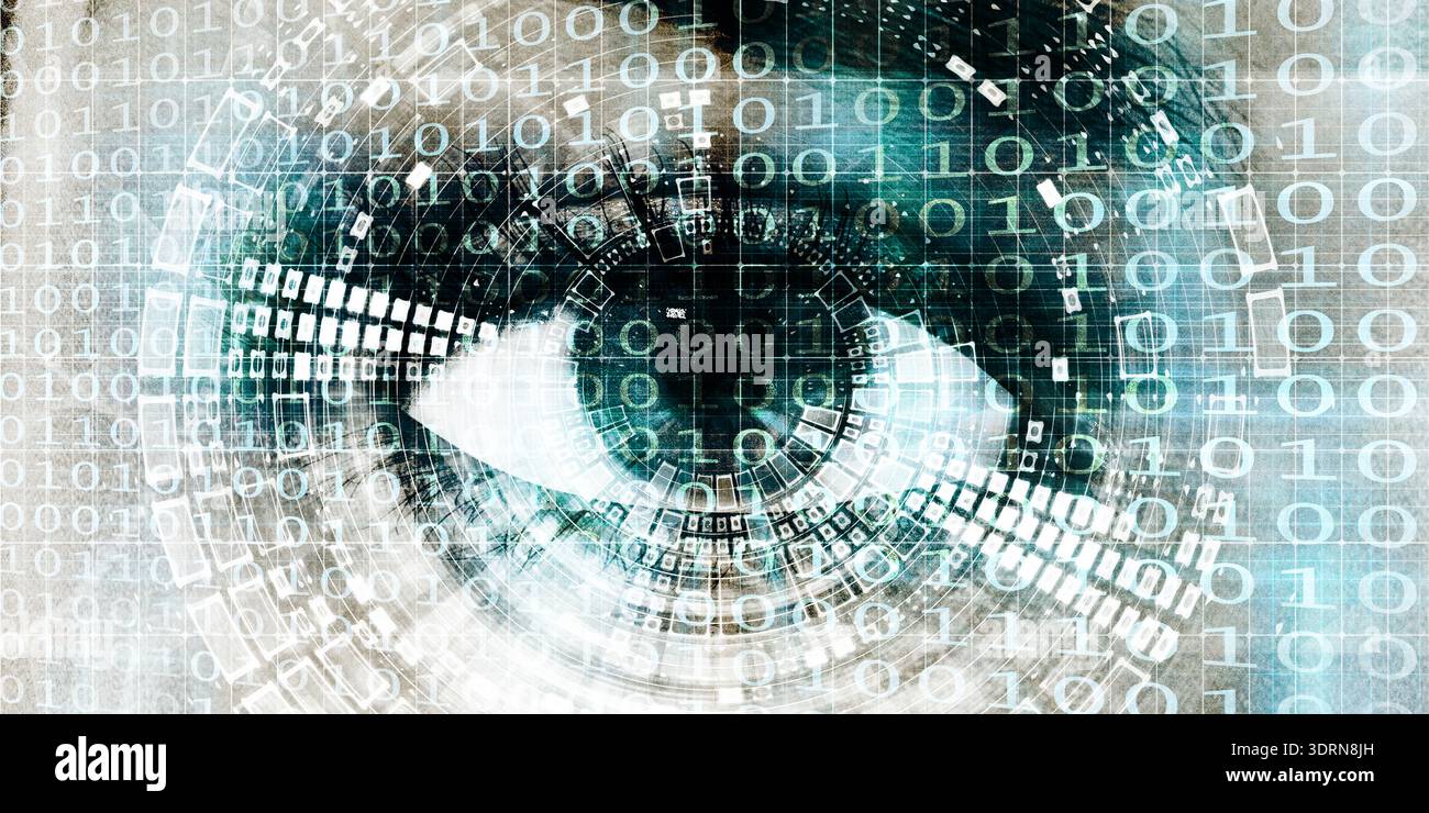 Advanced Cybersecurity And Surveillance Technology For Protection Stock Photo