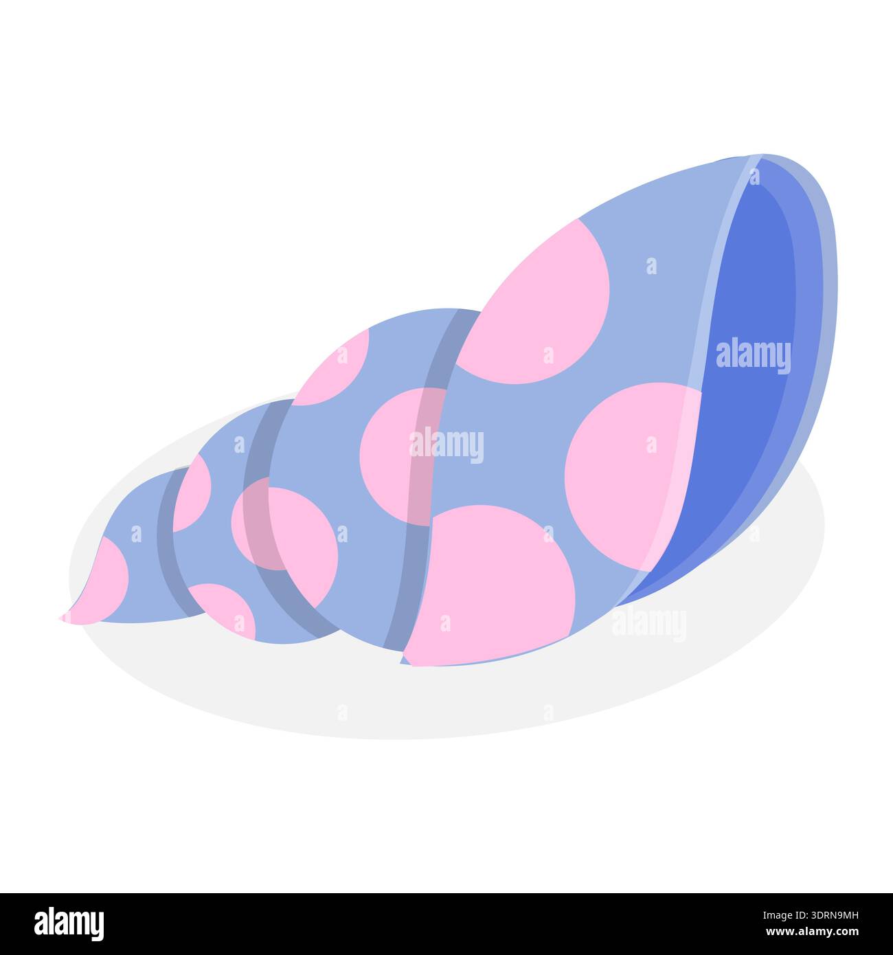 3D Isometric Flat Vector Set of Seashells Stock Photo