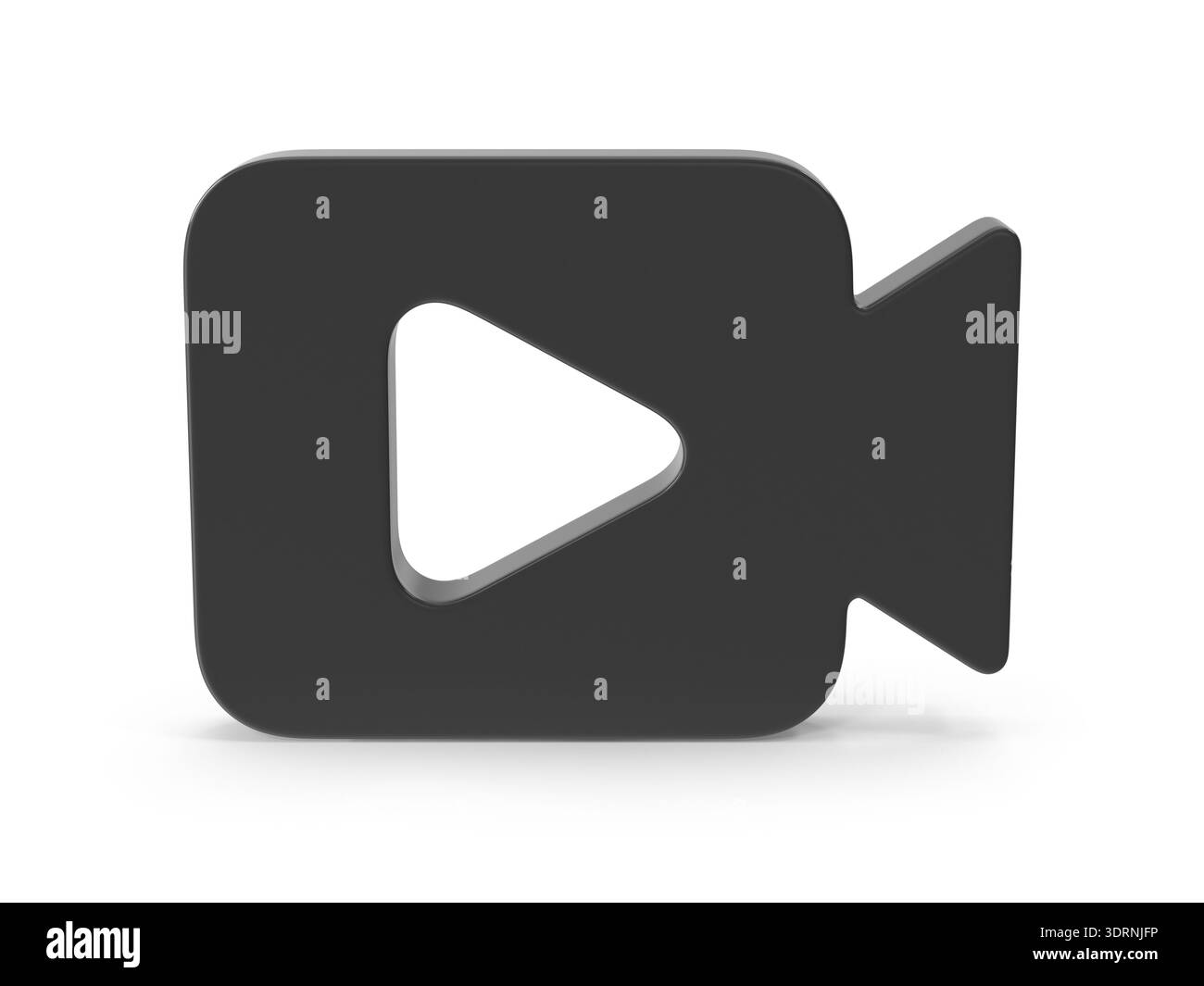 3d play button Black and White Stock Photos & Images - Alamy
