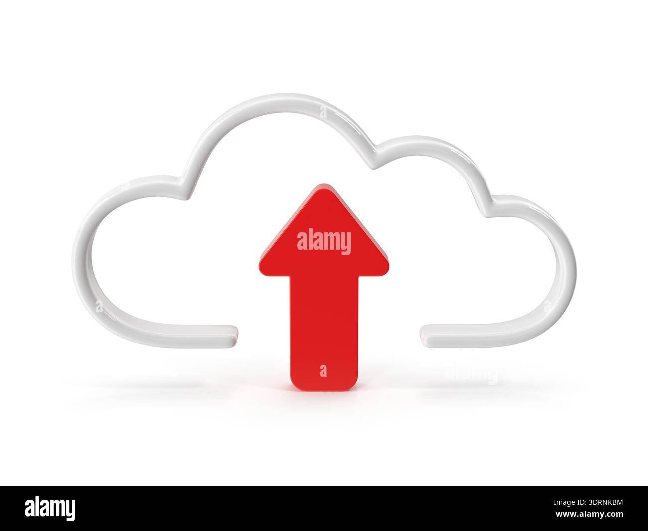 Cloud Upload Icon Symbol of Data Transfer and Storage Stock Photo