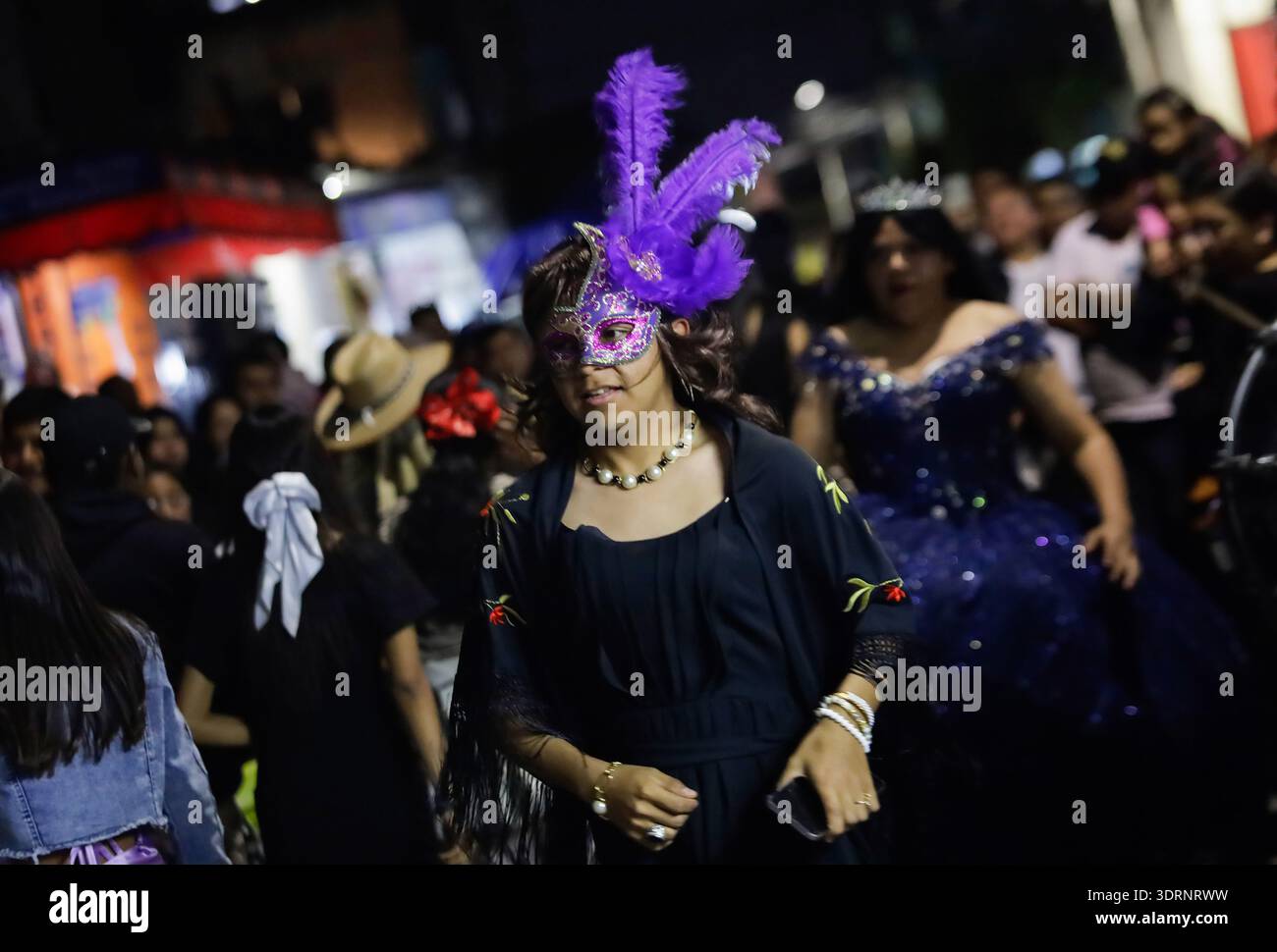 Holy Week Masks A woman participates in the Carnival of Masks and Costumes on the eve ...