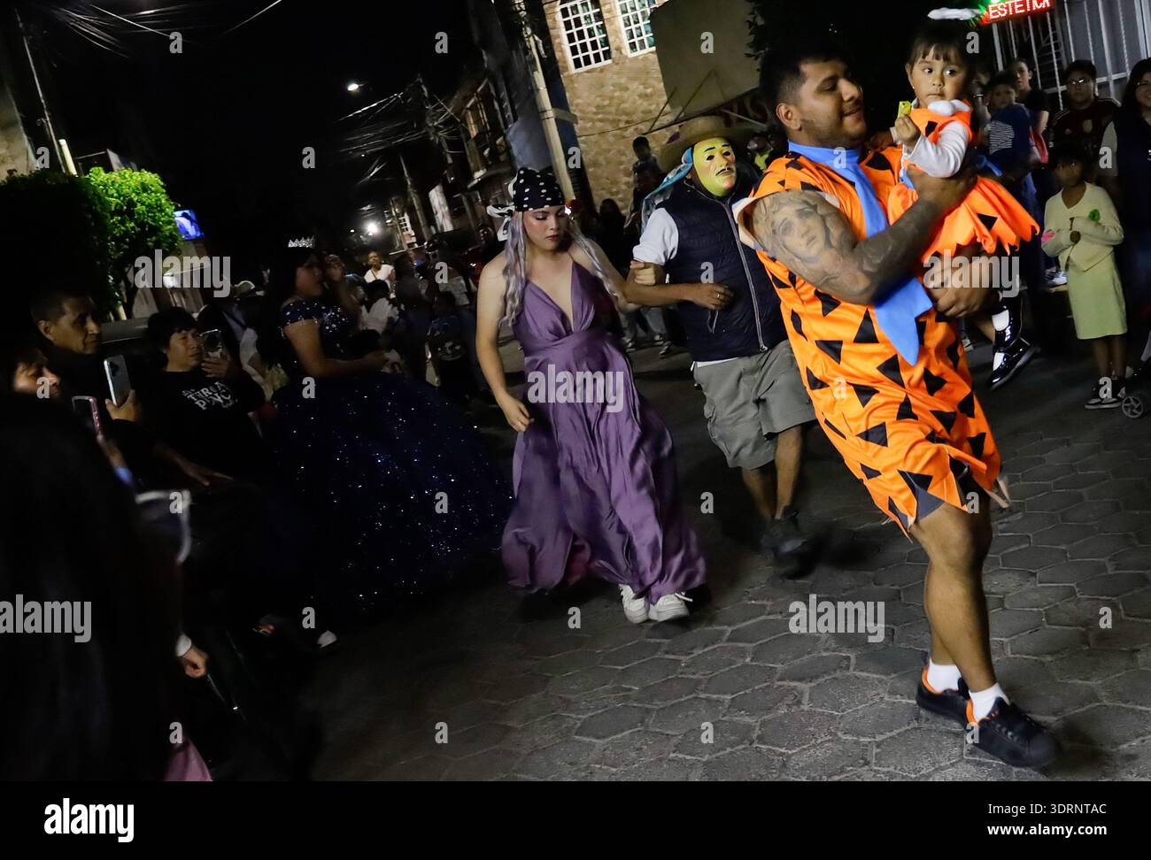 Holy Week Masks People dance during the Carnival of Masks and Costumes on the eve of ...