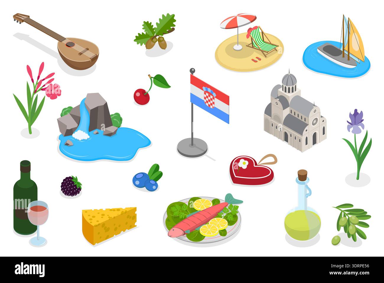 National symbols flag croatia hi-res stock photography and images