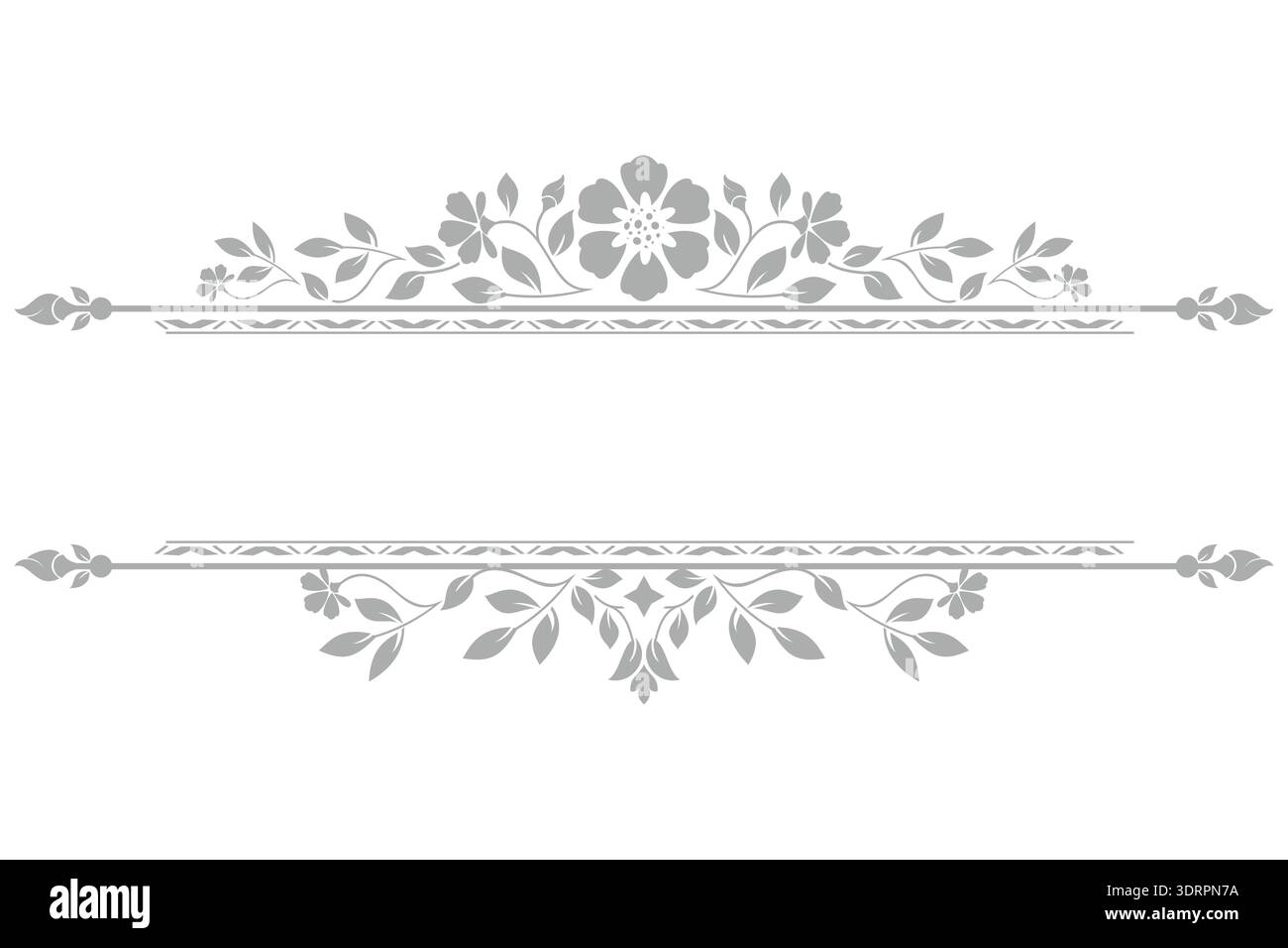 Vintage grey element. Graphic vector design. Damask graphic ornament Stock Vector