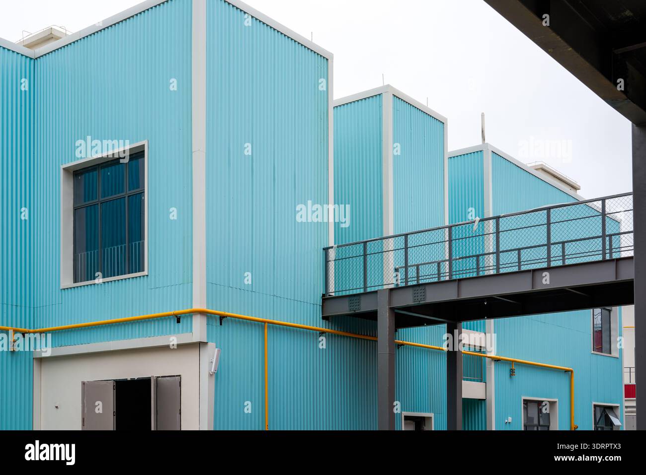 Colorful container iron façade building blocks Stock Photo - Alamy