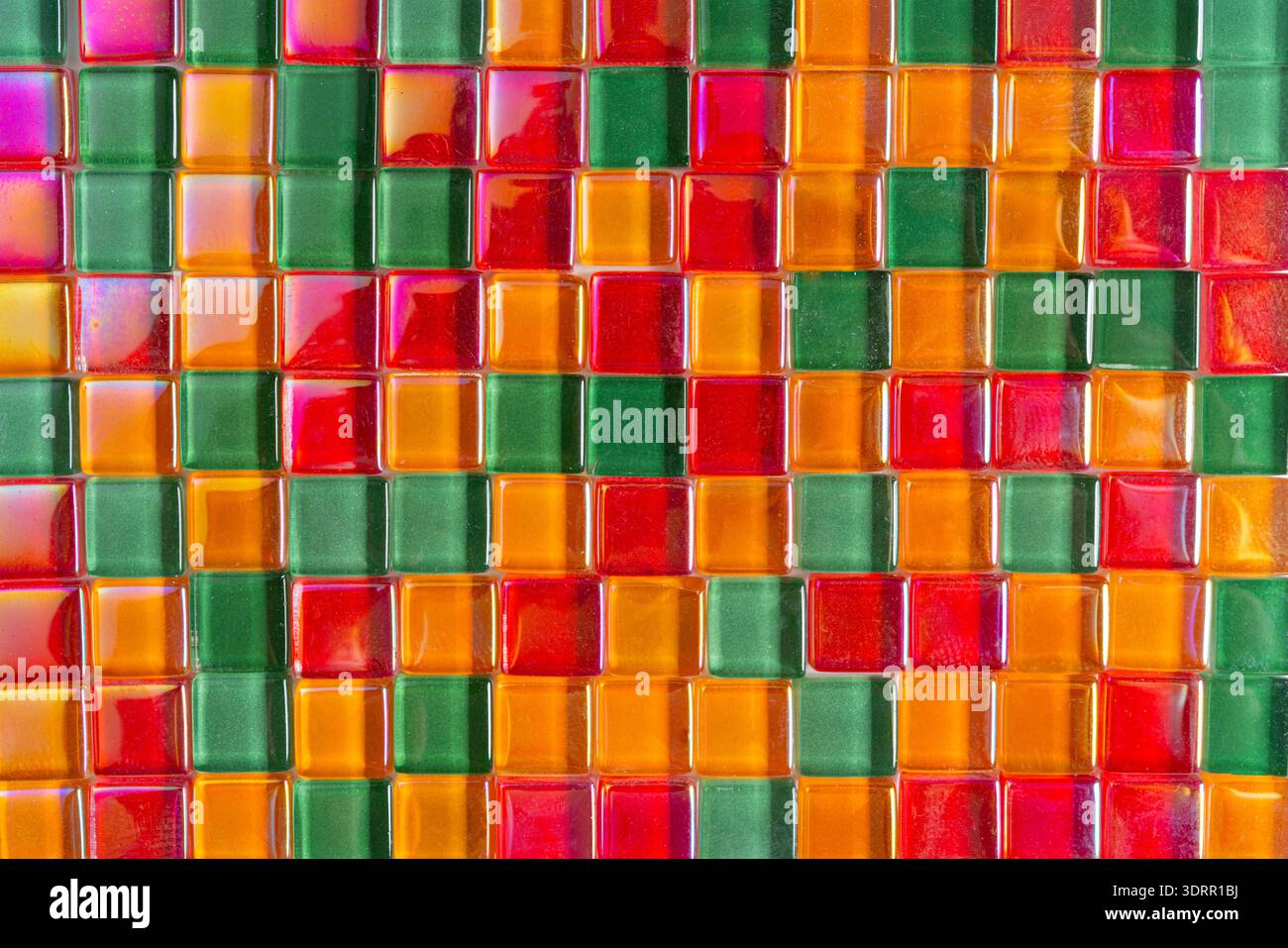 a background made with colored glass tiles Stock Photo