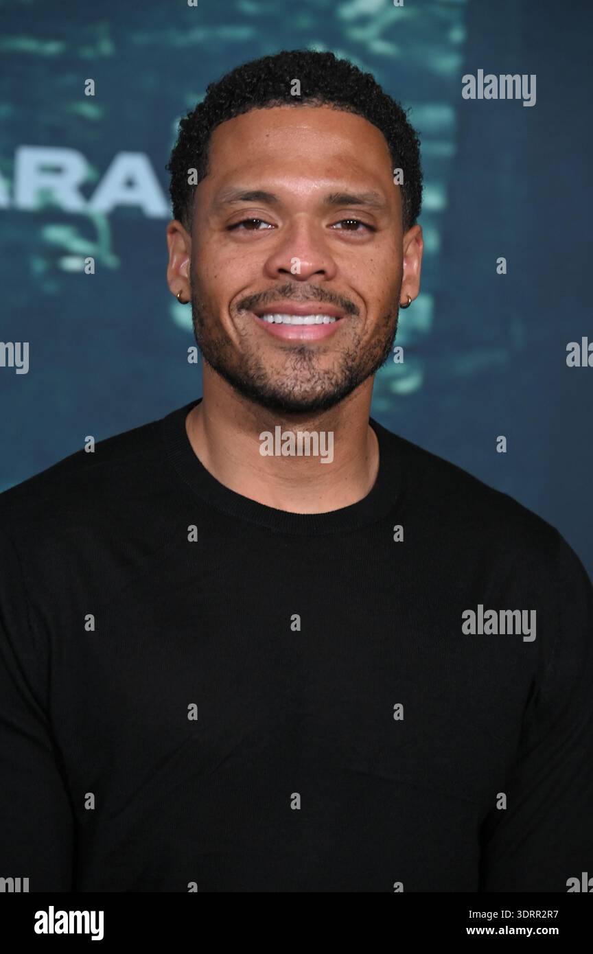LOS ANGELES, CALIFORNIA - FEBRUARY 18 : Deric Augustine the premiere of ...