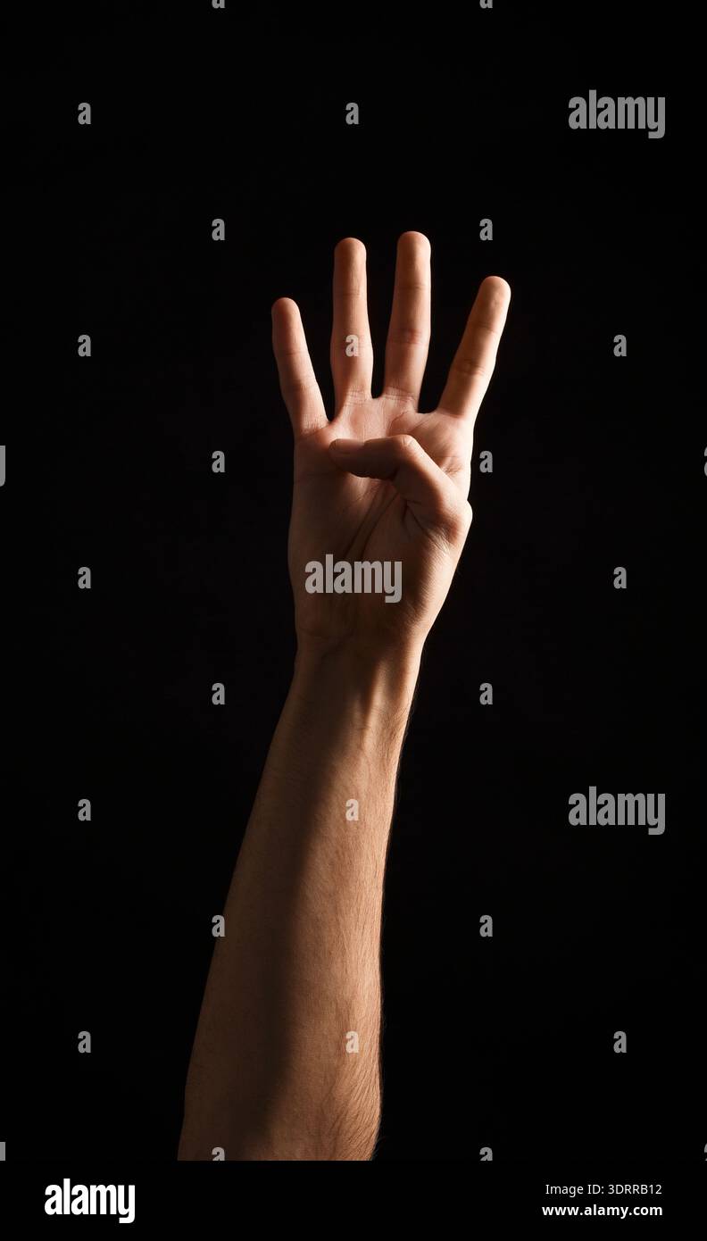 Four fingers hi-res stock photography and images - Alamy