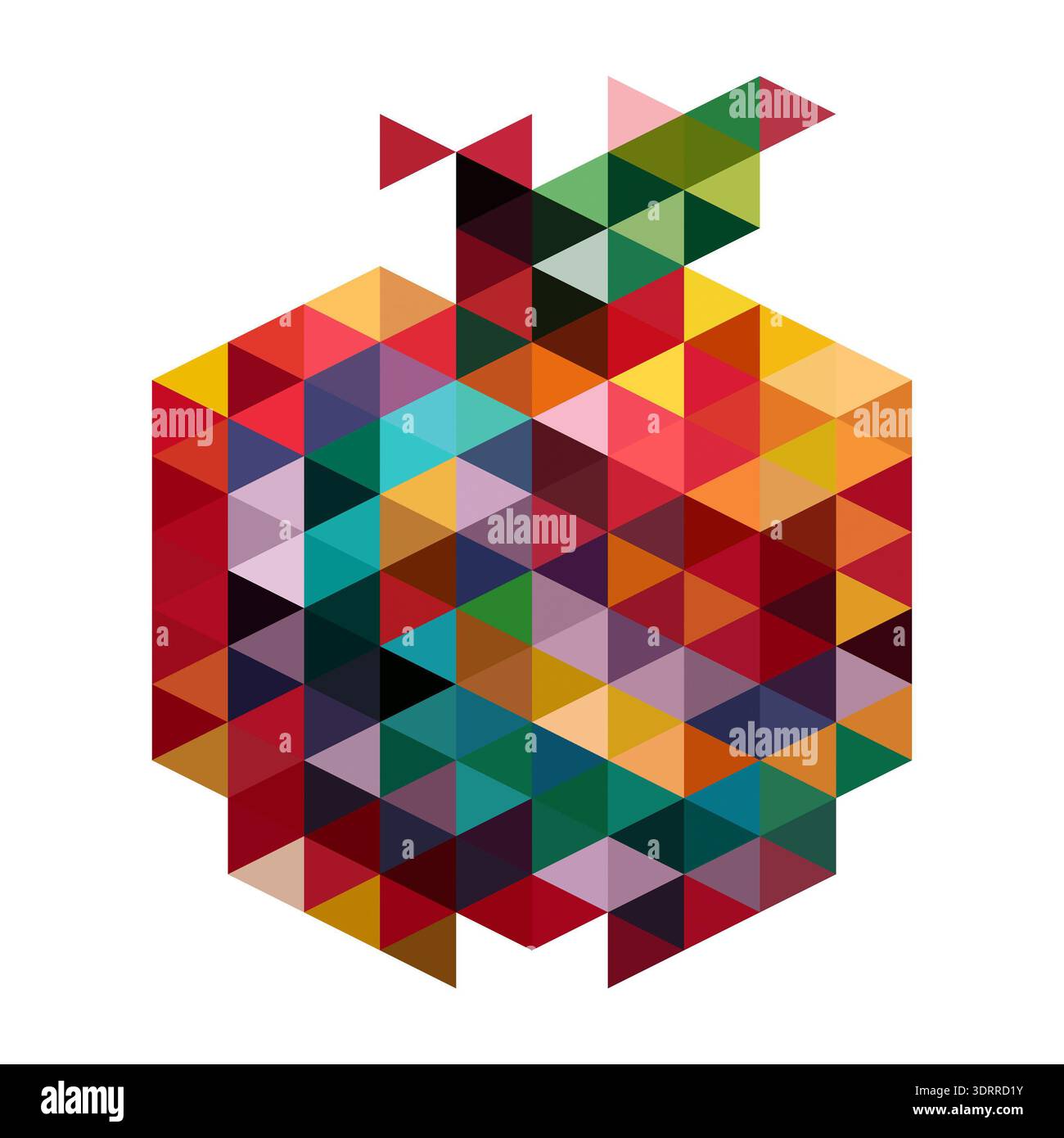 a digital geometric abstract artwork featuring a pattern of ...