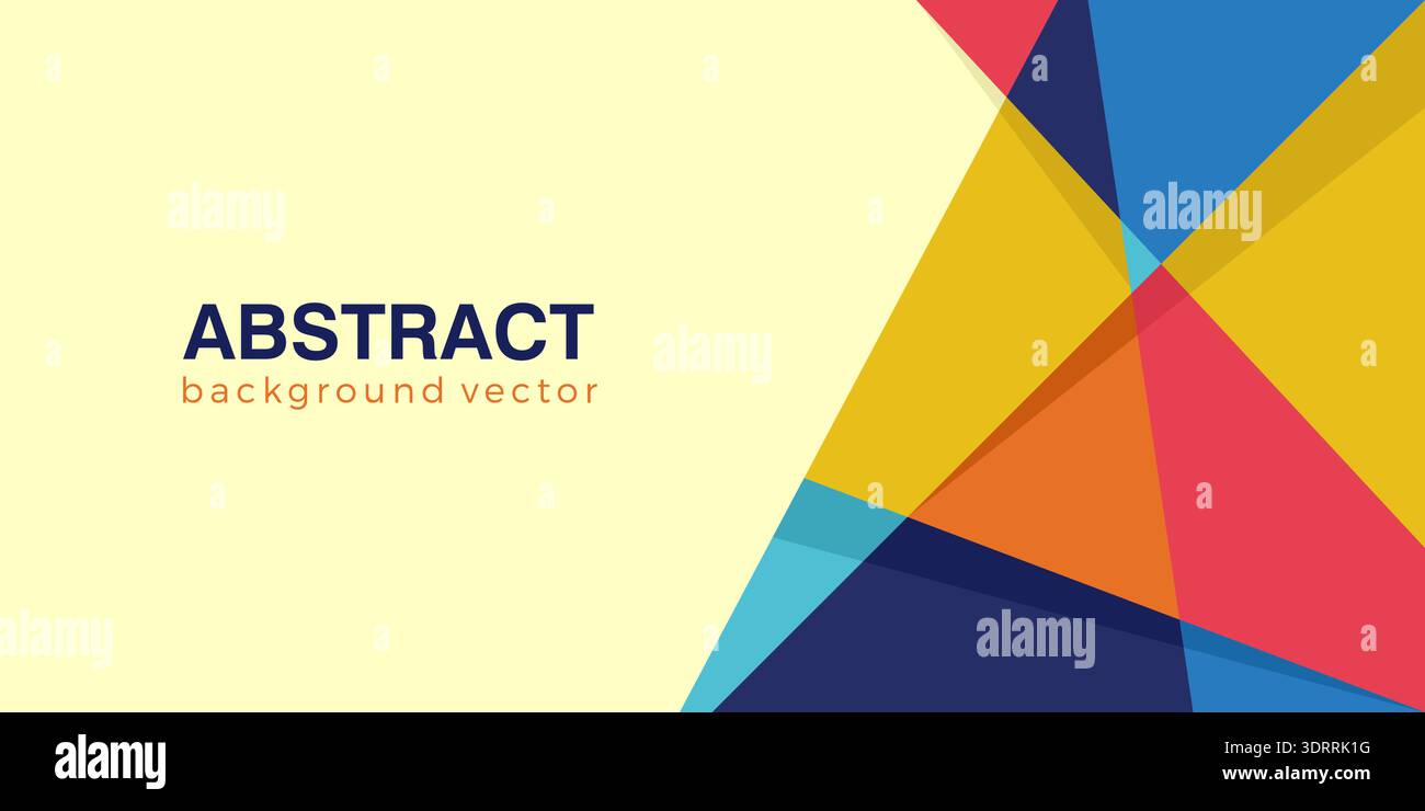 Abstract Modern Background Design Vector. Colorful Abstract for presentation design template Stock Vector