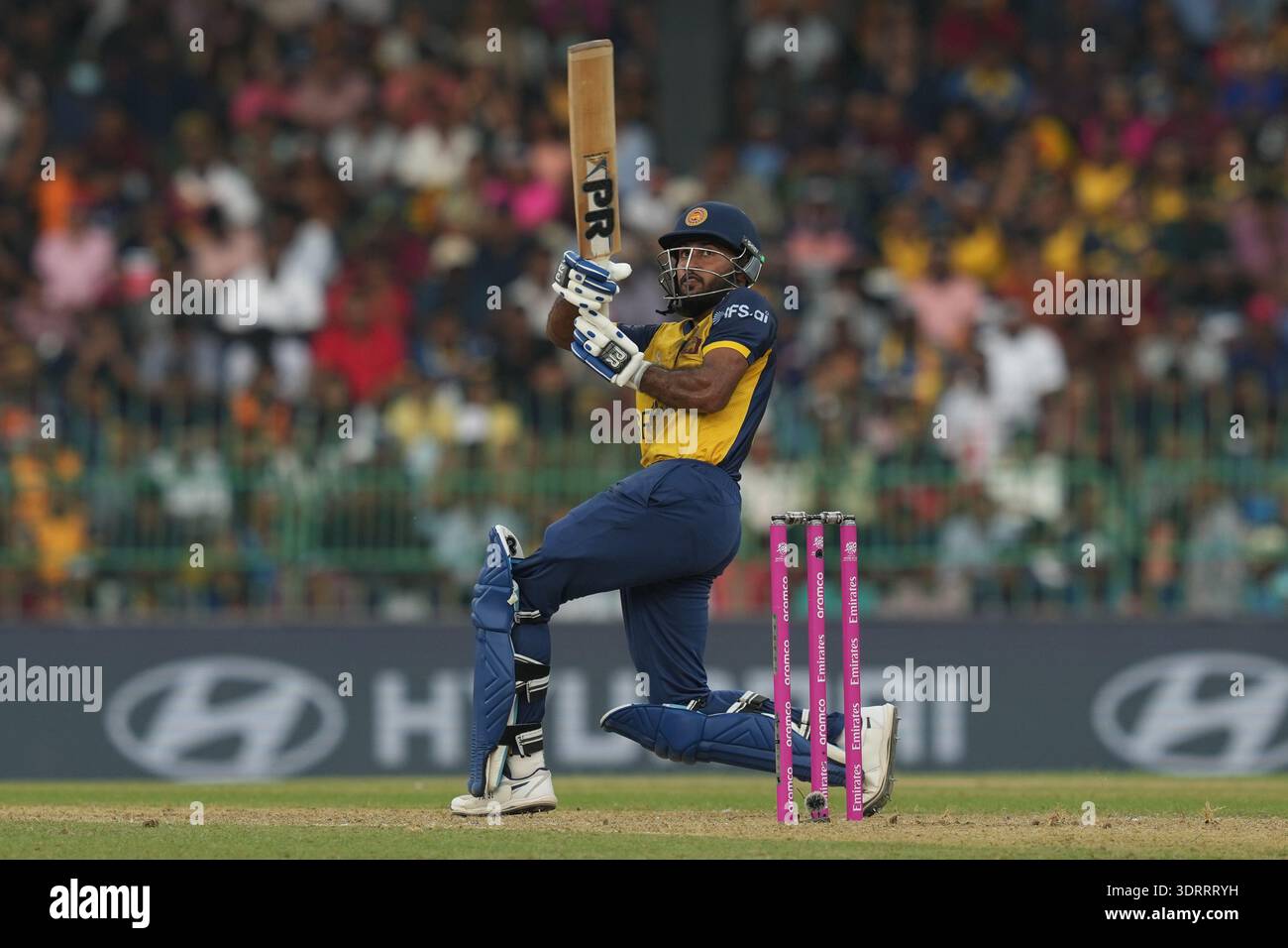 Sri Lanka's Pavan Rathnayake plays a shot during the T20 World Cup ...