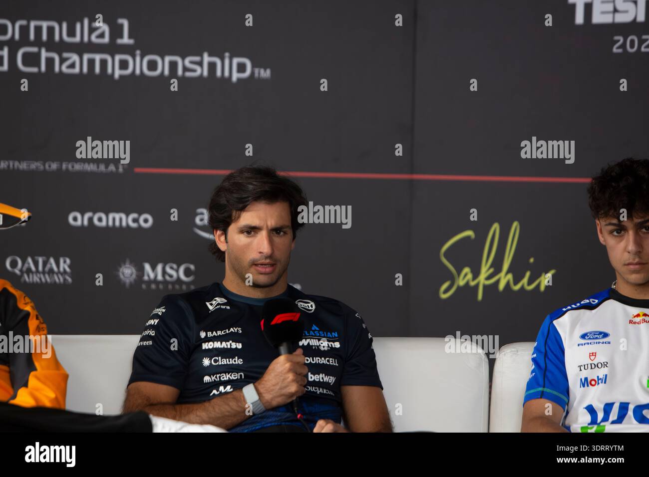 Carlos Sainz Jr (Williams) attends the press conference during Day 2 of ...