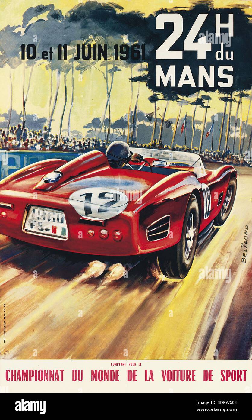 24 HEURES DU Mans avec autocollant 20-21 Juin 1964 EUR 99,99 - PicClick DE