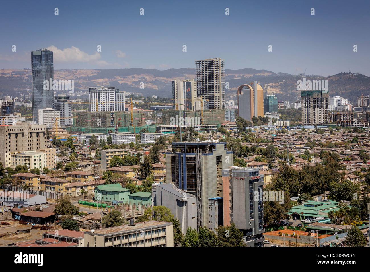 Stadtansicht Addis Abeba Addis Abeba Aethiopien *** City view Addis ...