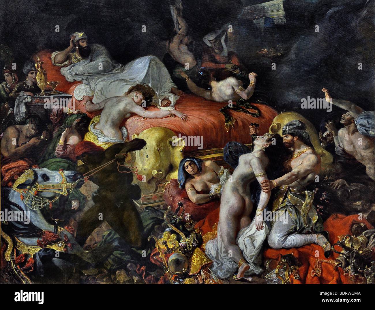 The Death of Sardanapalus oil on canvas masterpiece painted in