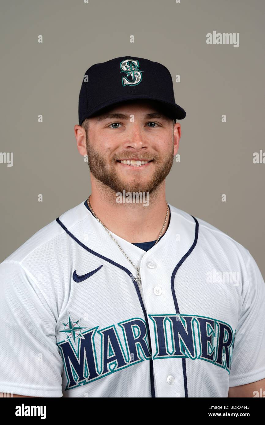 Seattle Mariners' Blake Rambusch is seen Thursday, Feb. 19, 2026, in ...