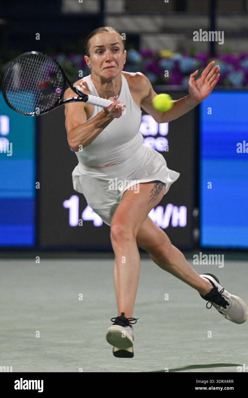 DUBAI, UAE, 16th February 2026. Action from quarter final game between ...