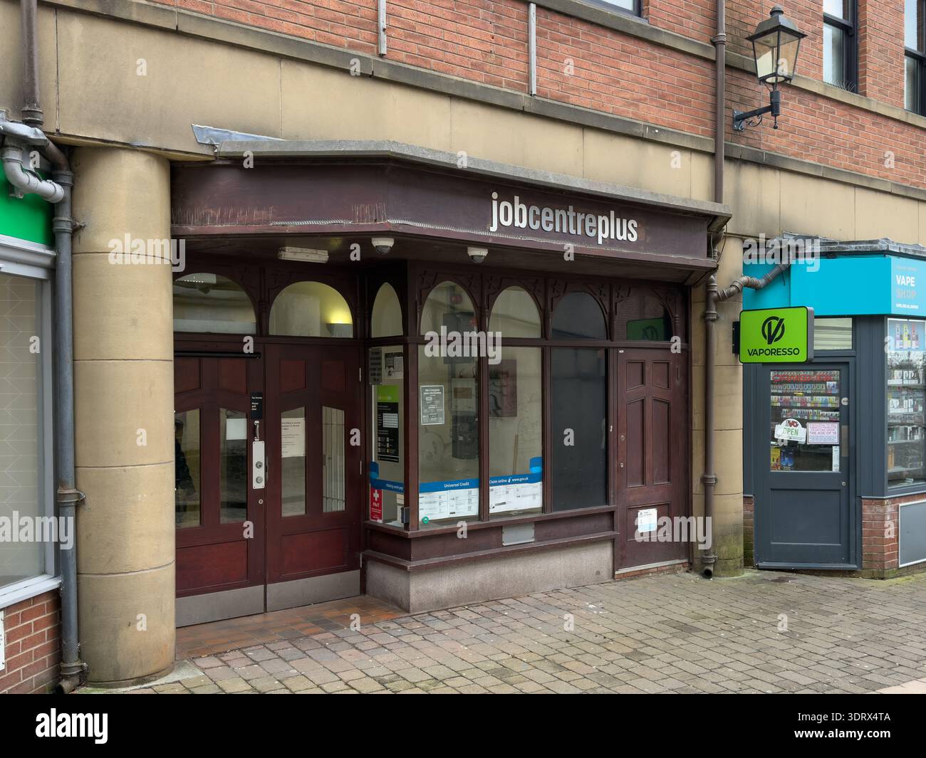 Job Centre plus in Ormskirk Lancashire 18th February 2026 - Smartphone Captured Stock Image