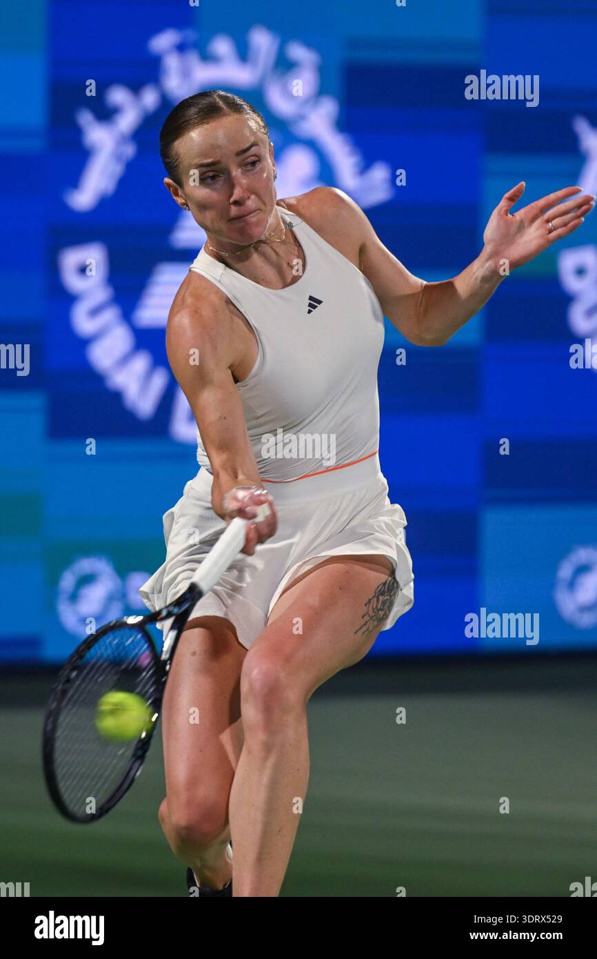 DUBAI, UAE, 16th February 2026. Action from quarter final game between ...