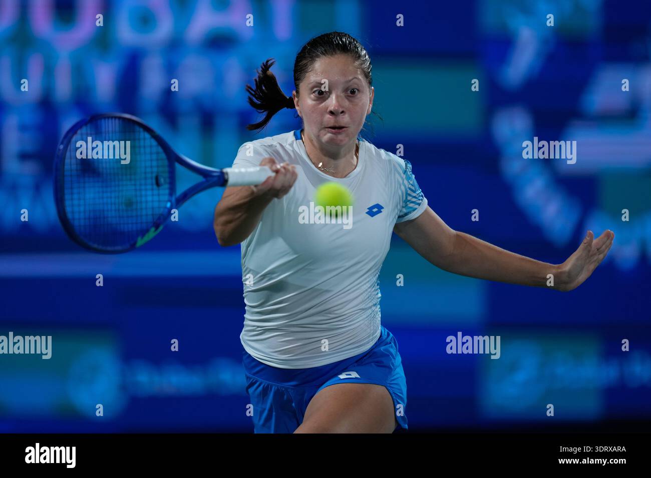 Vida Ruzic Croatia's Antonia Ruzic returns the ball to Elina Svitolina of Ukraine ...