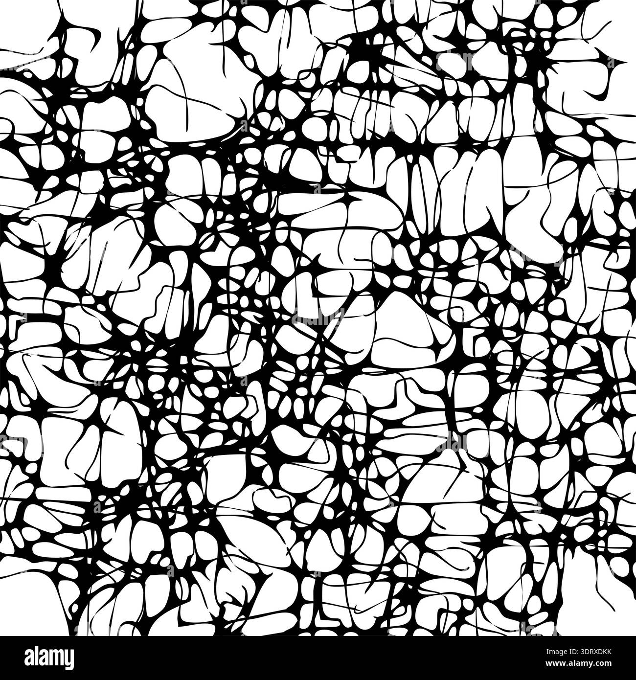 Irregular circular pores create perforated surface with variable spacing and overlapping forms. Stock Vector