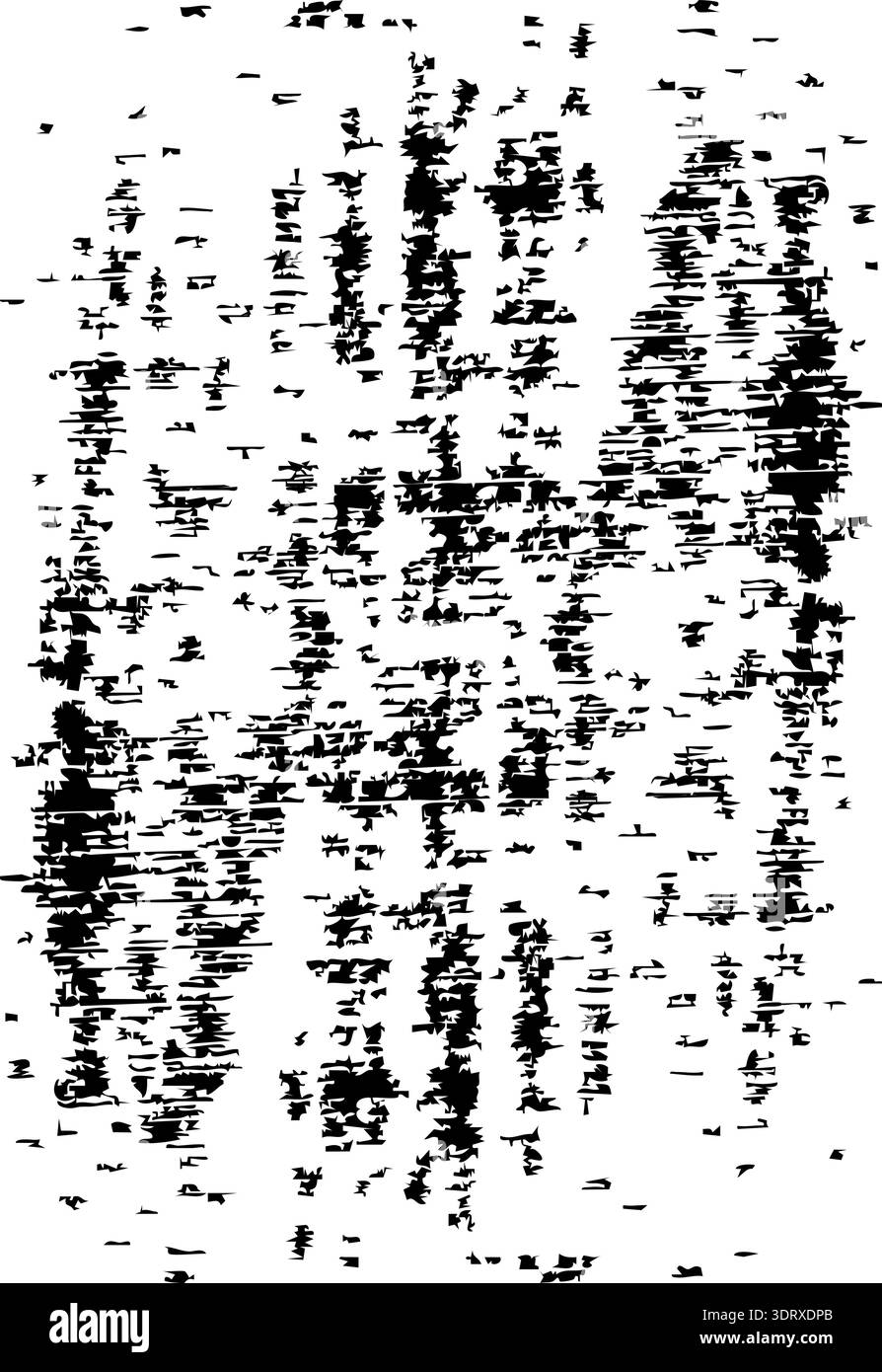 Thin vertical lines form dripping effect with irregular spacing and ...