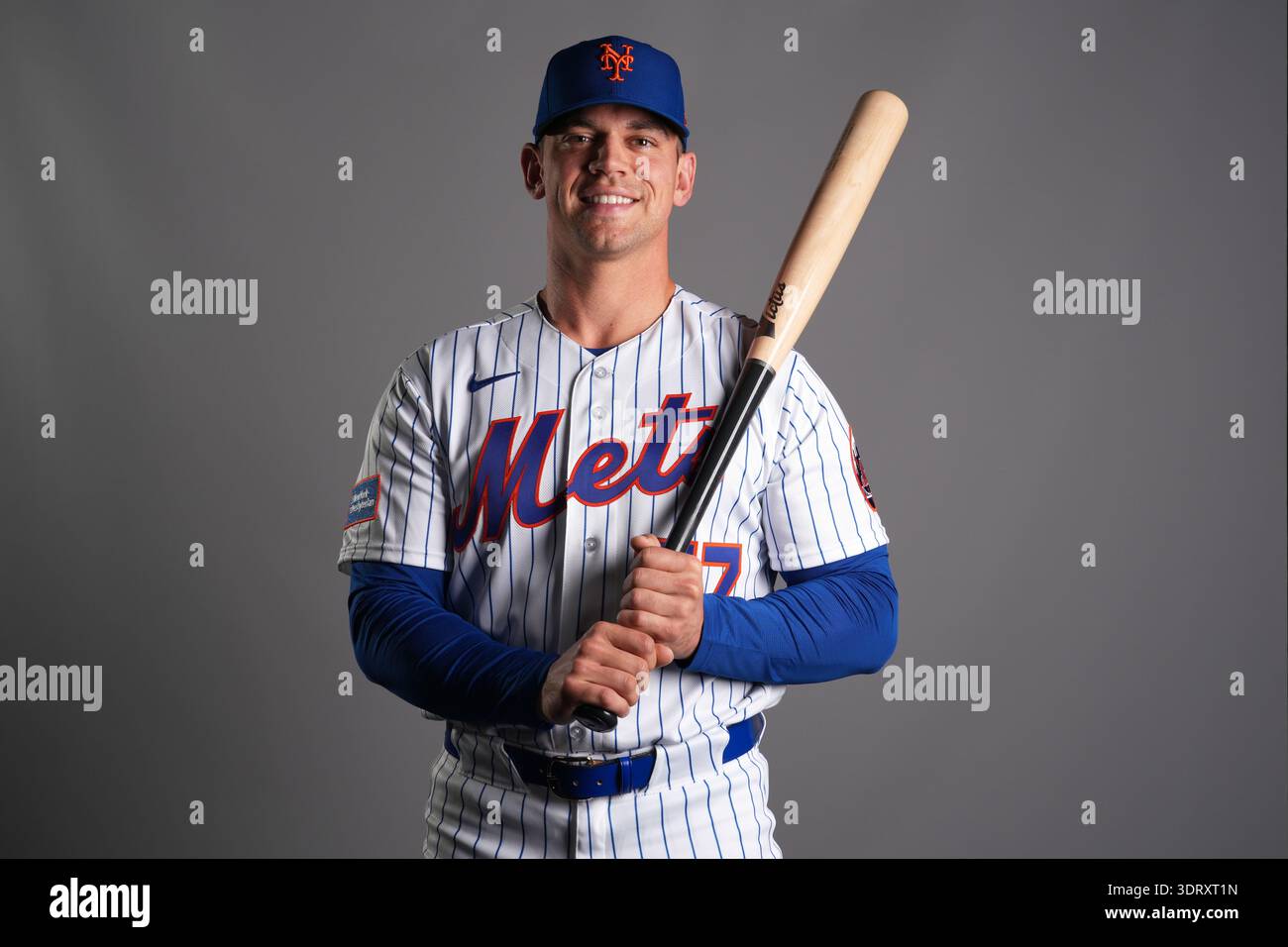 This is a 2026 photo of Ben Rortvedt of the New York Mets baseball team ...