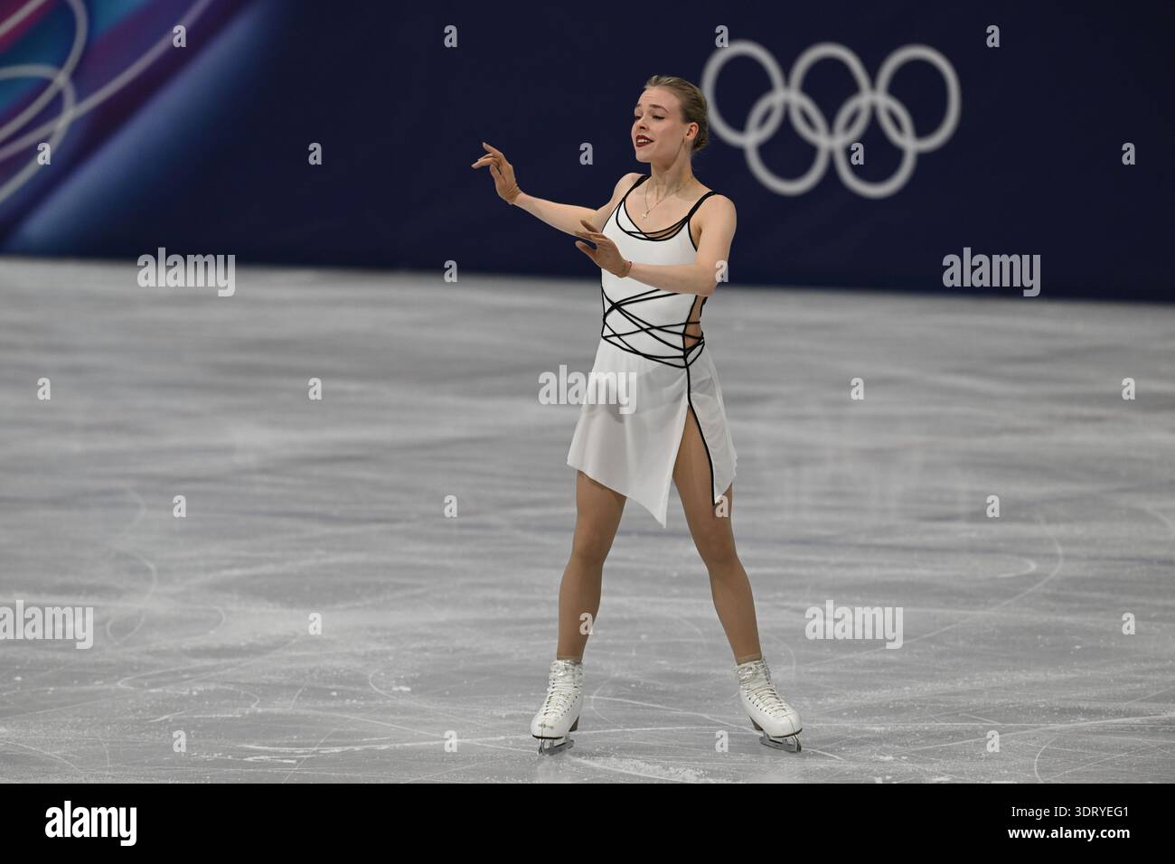MILAN ITALY 19 FEBRUARY 2026 Anastasiia GUBANOVA Of Georgia Compete Milan Italy 19 February 2026 Anastasiia Gubanova Of Georgia Compete During The Figure Skating Women Single Skating Free Skating At The Olympic Winter Games Milano Cortina 2026 Milano Ice Skating Arena On February 19 2026 In Milan Italy 3DRYEG1 