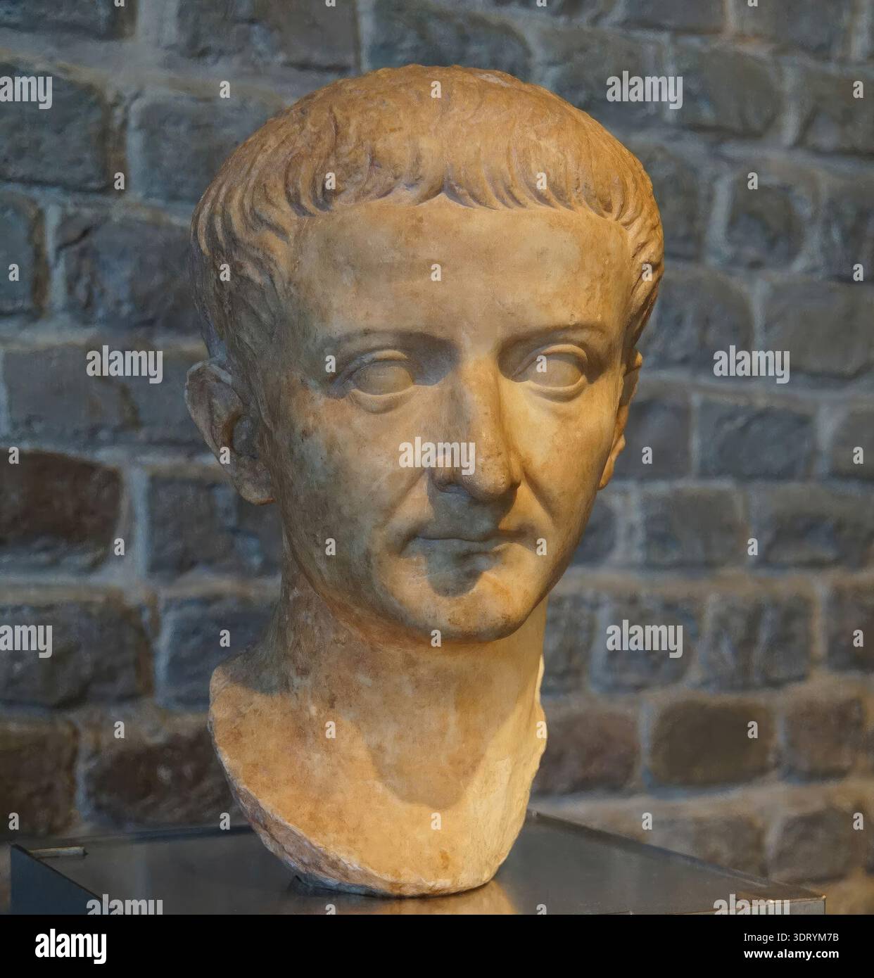 Emperor Colonge COLOGNE, GERMANY - SEP 15, 2016 - Bust of Roman Emperor Tiberius, Roman ...