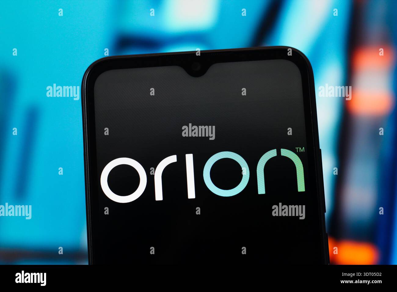 In this photo illustration, the Orion Energy Systems logo is seen