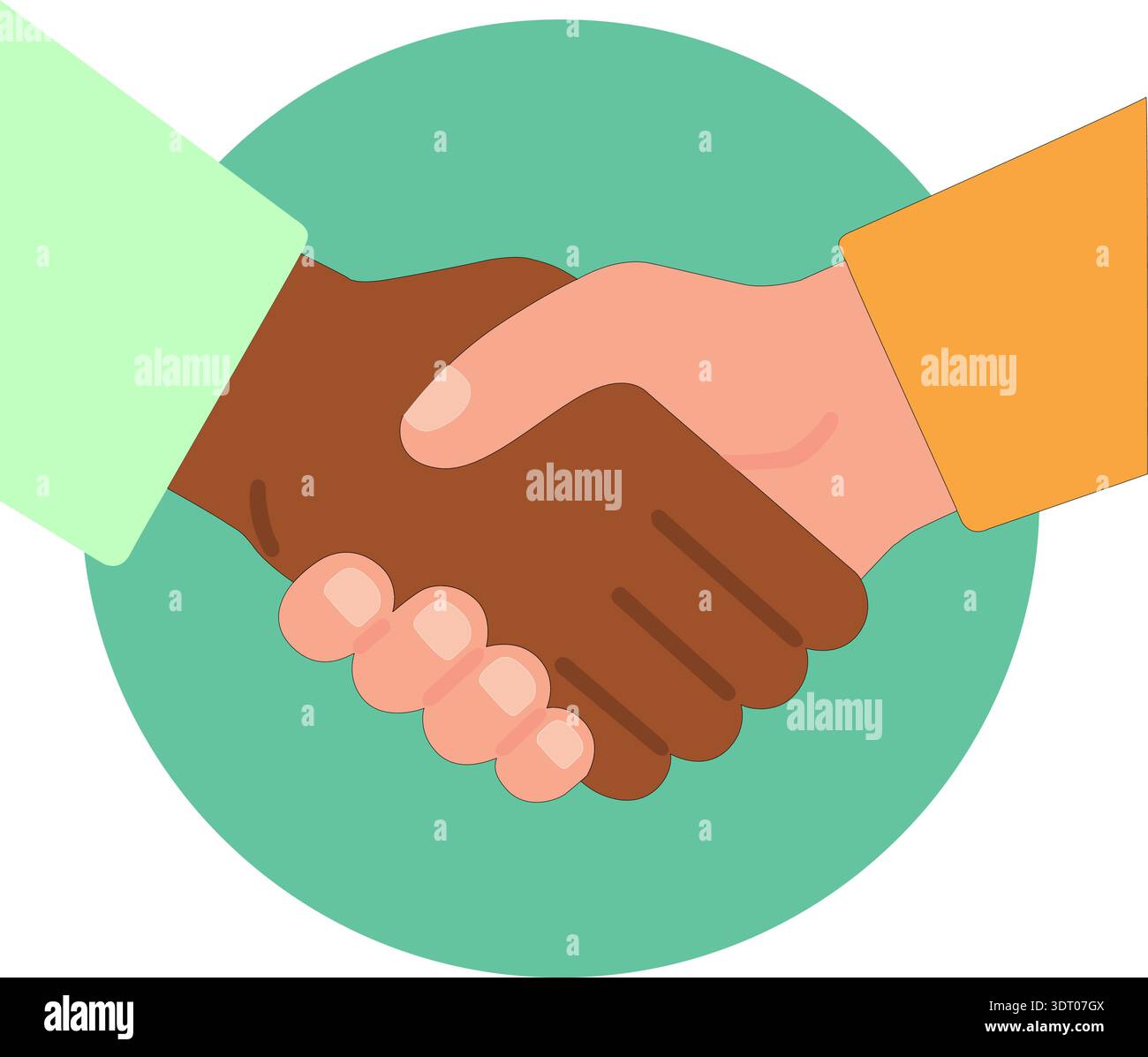 Handshake Agreement Vector Illustration Stock Vector
