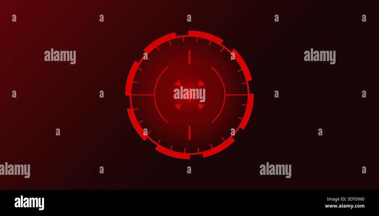 Red crosshair hud alignment hi-res stock photography and images - Alamy
