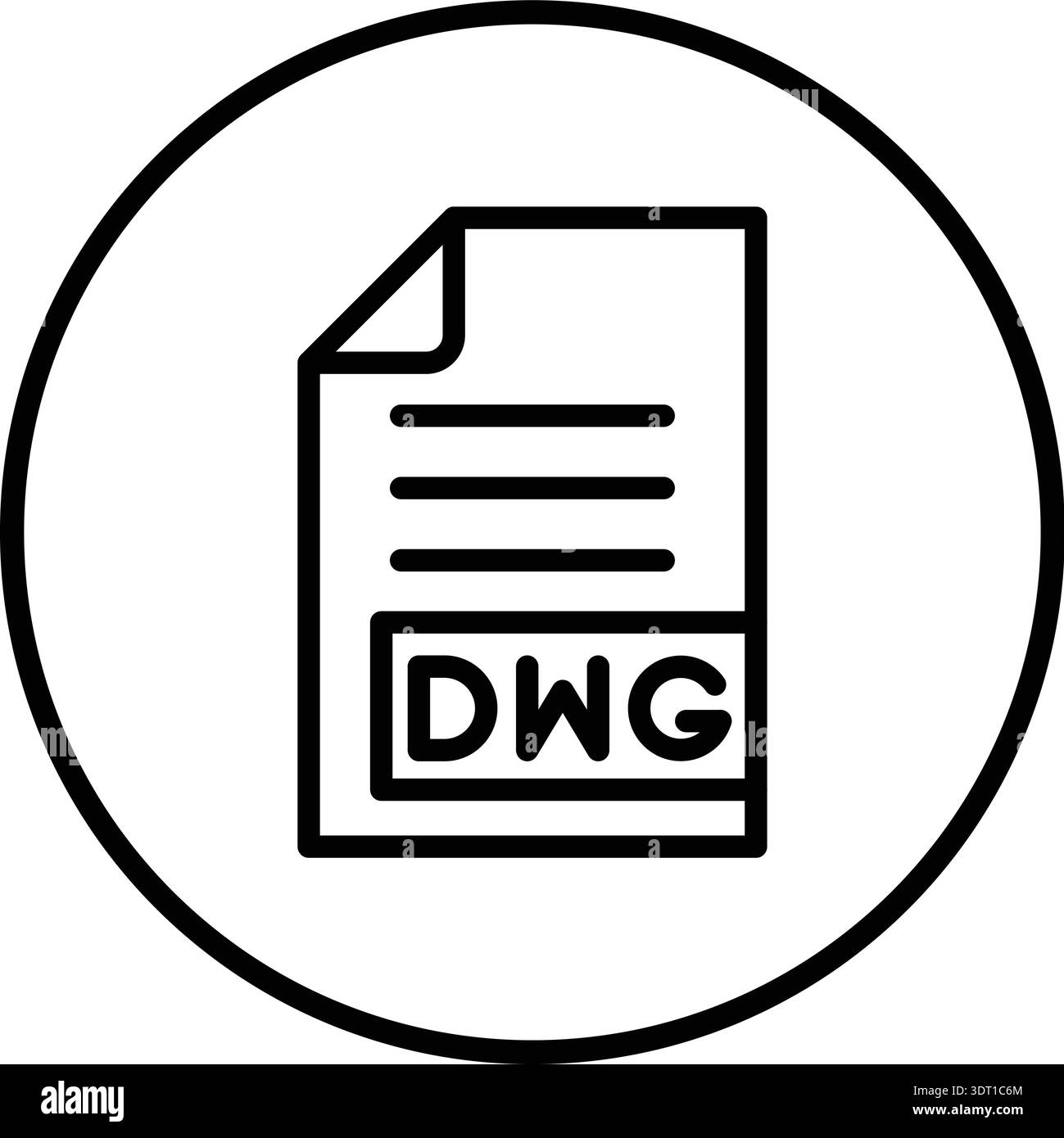 DWG Vector Icon Design Illustration Stock Vector Image & Art - Alamy