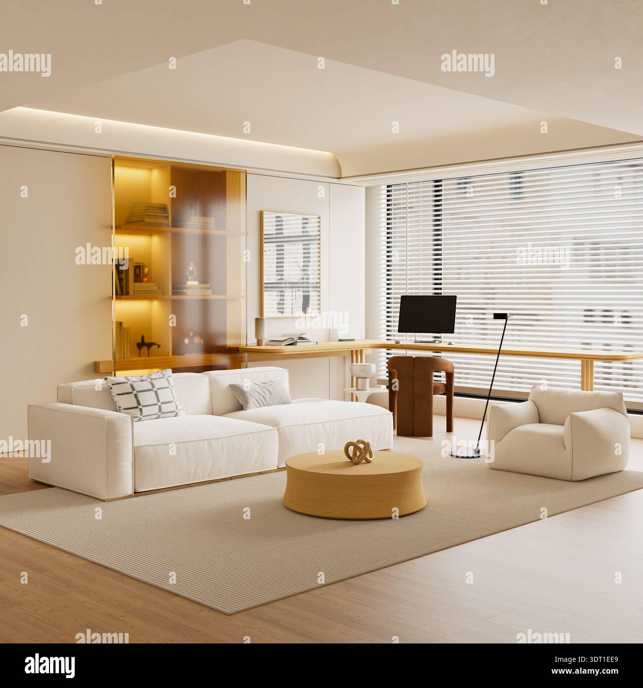 Cool Combined Living Room Office Photos 1