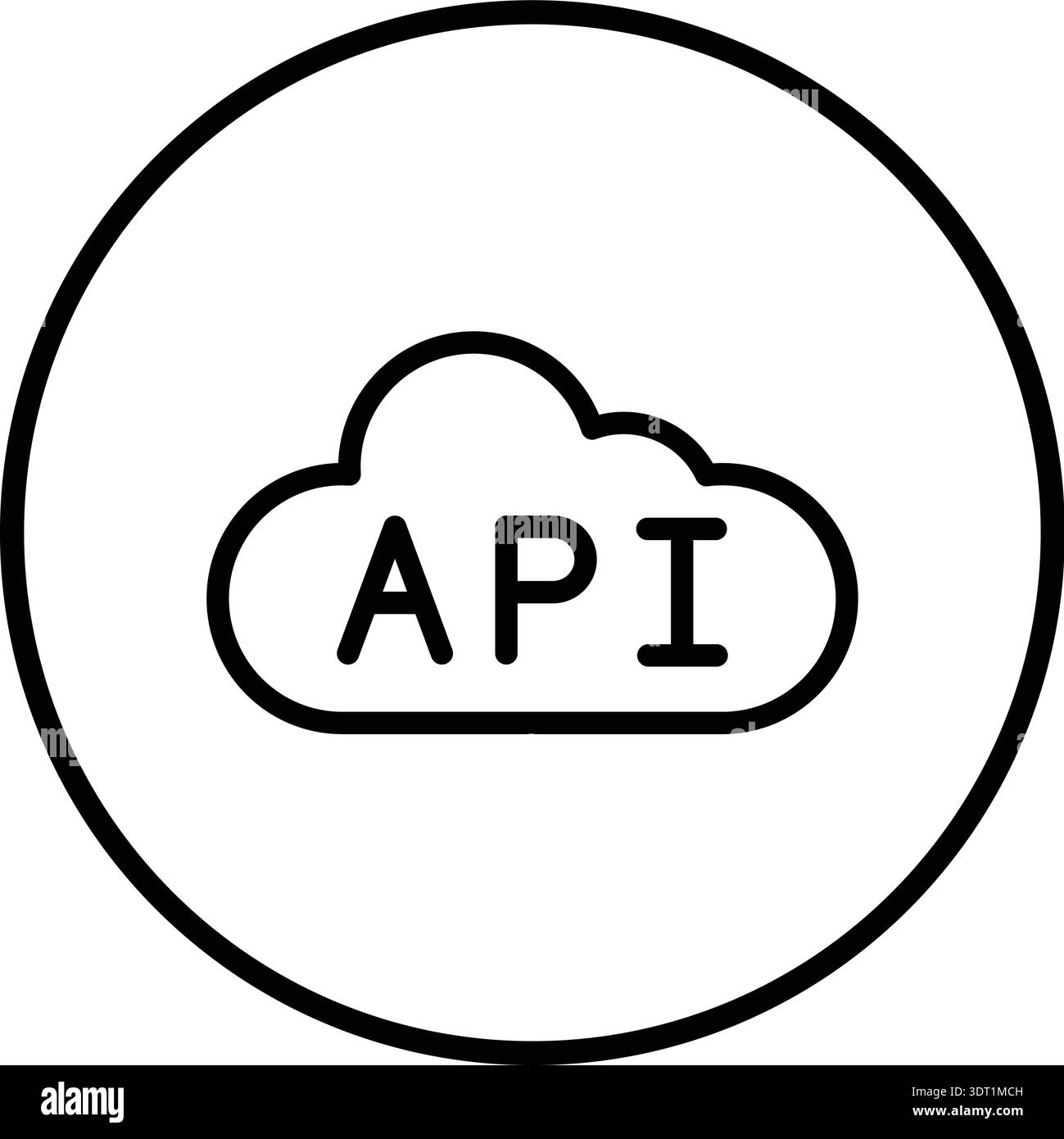Api Vector Icon Design Illustration Stock Vector