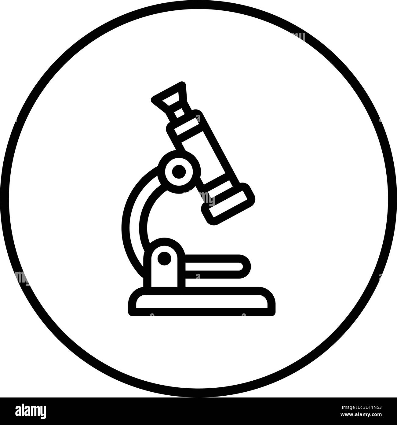 Microscope Vector Icon Design Illustration Stock Vector