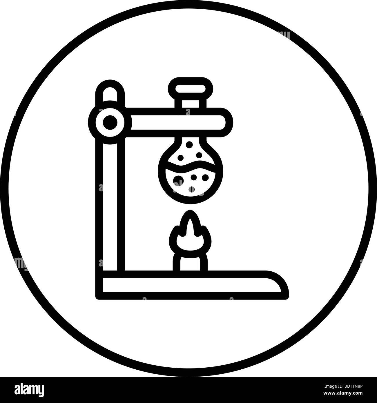 Bunsen burner Vector Icon Design Illustration Stock Vector