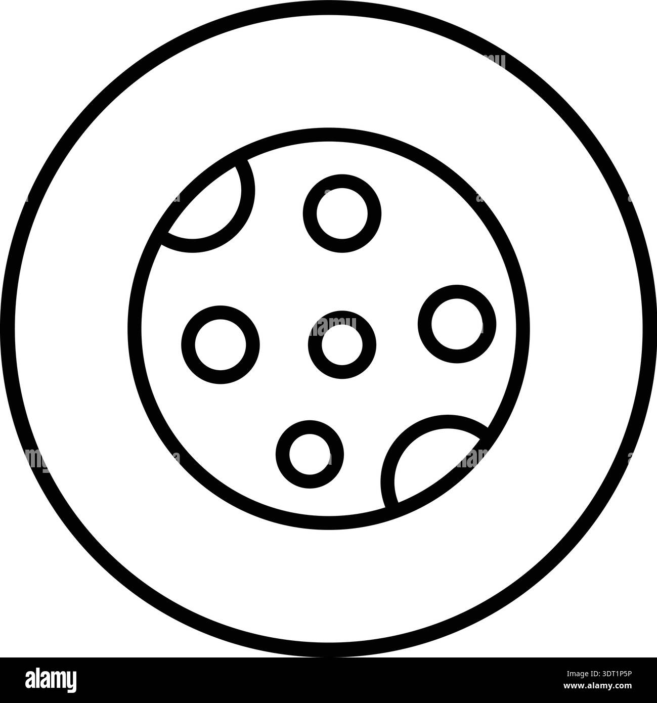 Moon phase Vector Icon Design Illustration Stock Vector