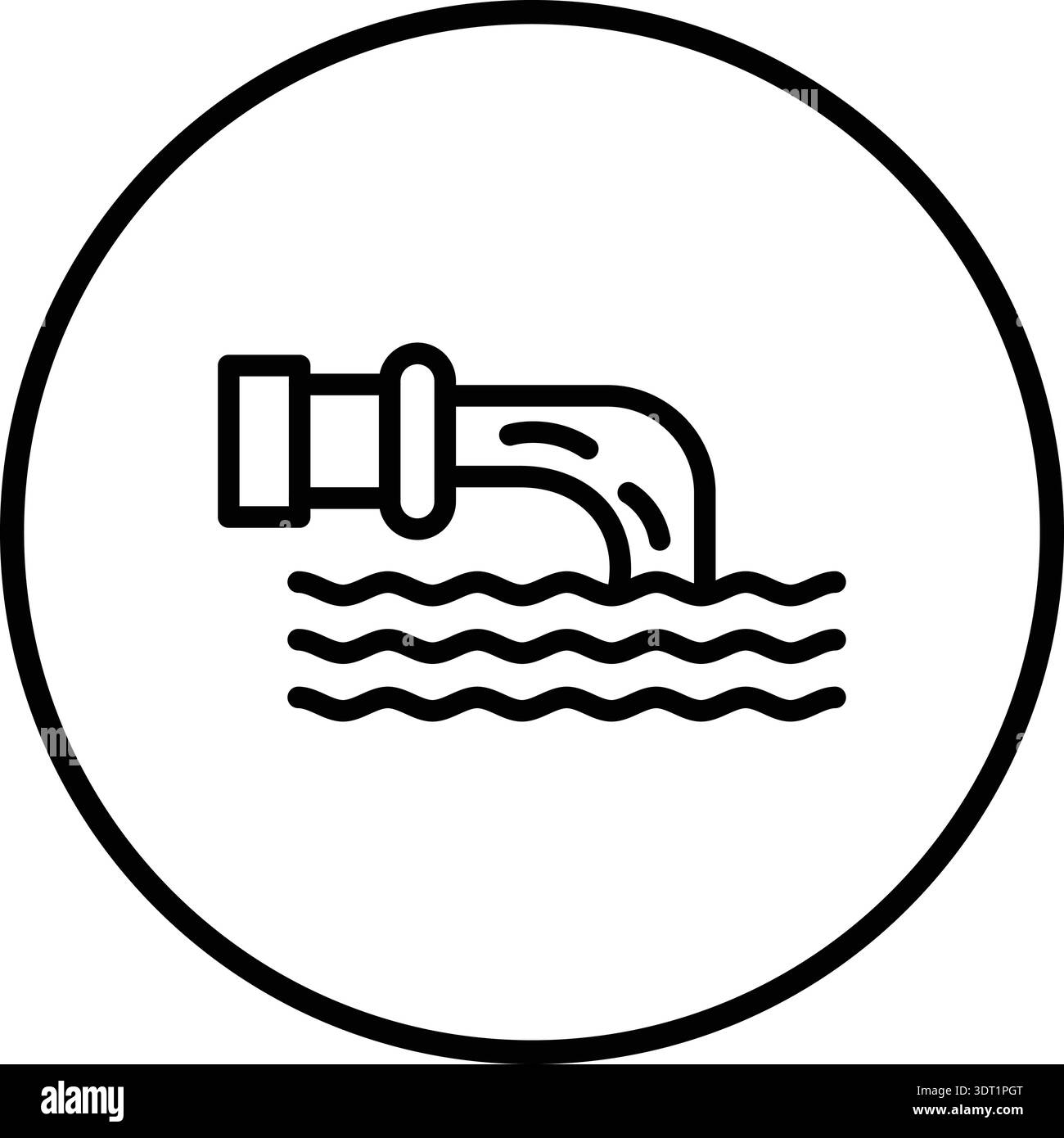 Waste water Vector Icon Design Illustration Stock Vector