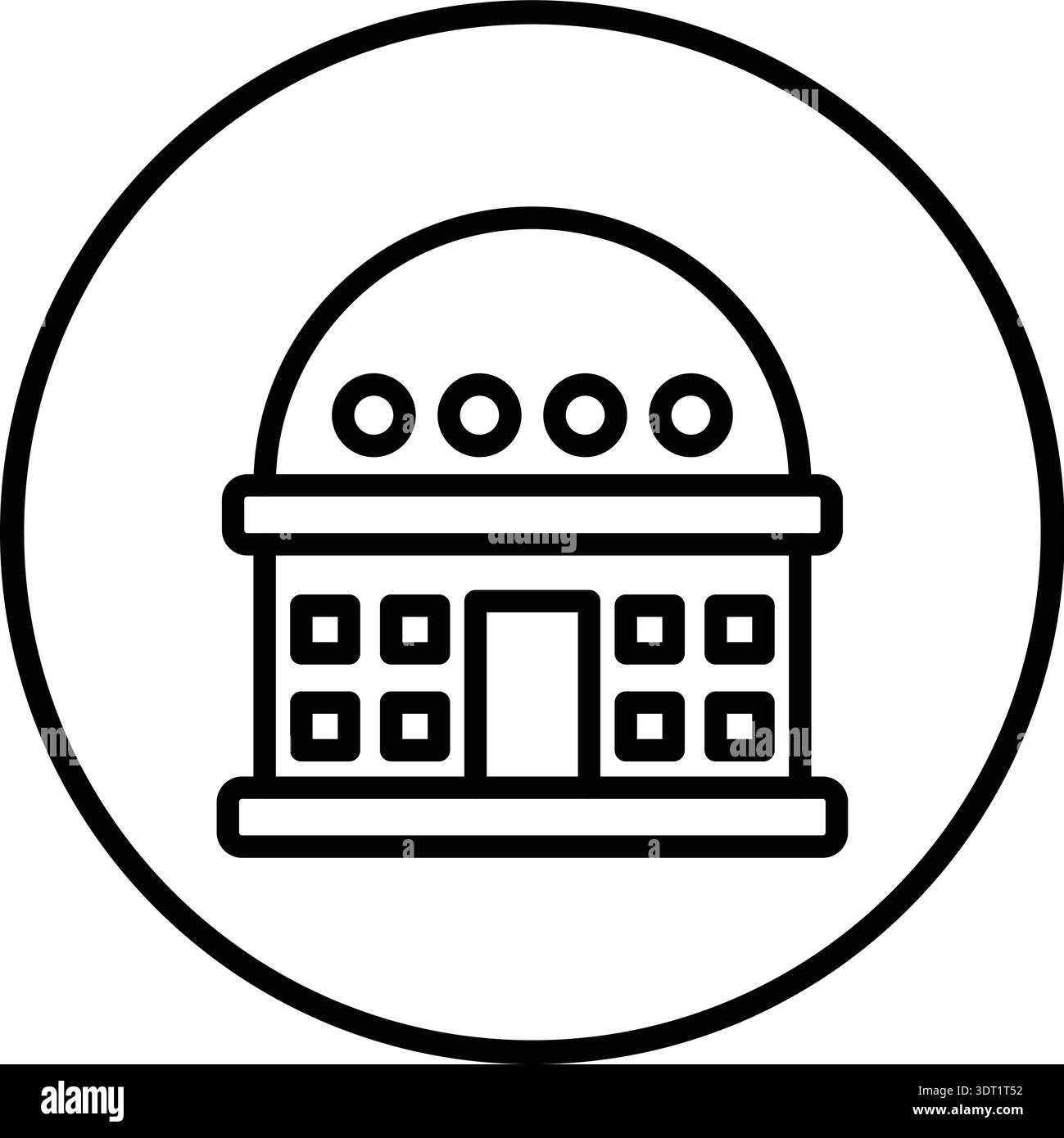 Planetarium Vector Icon Design Illustration Stock Vector