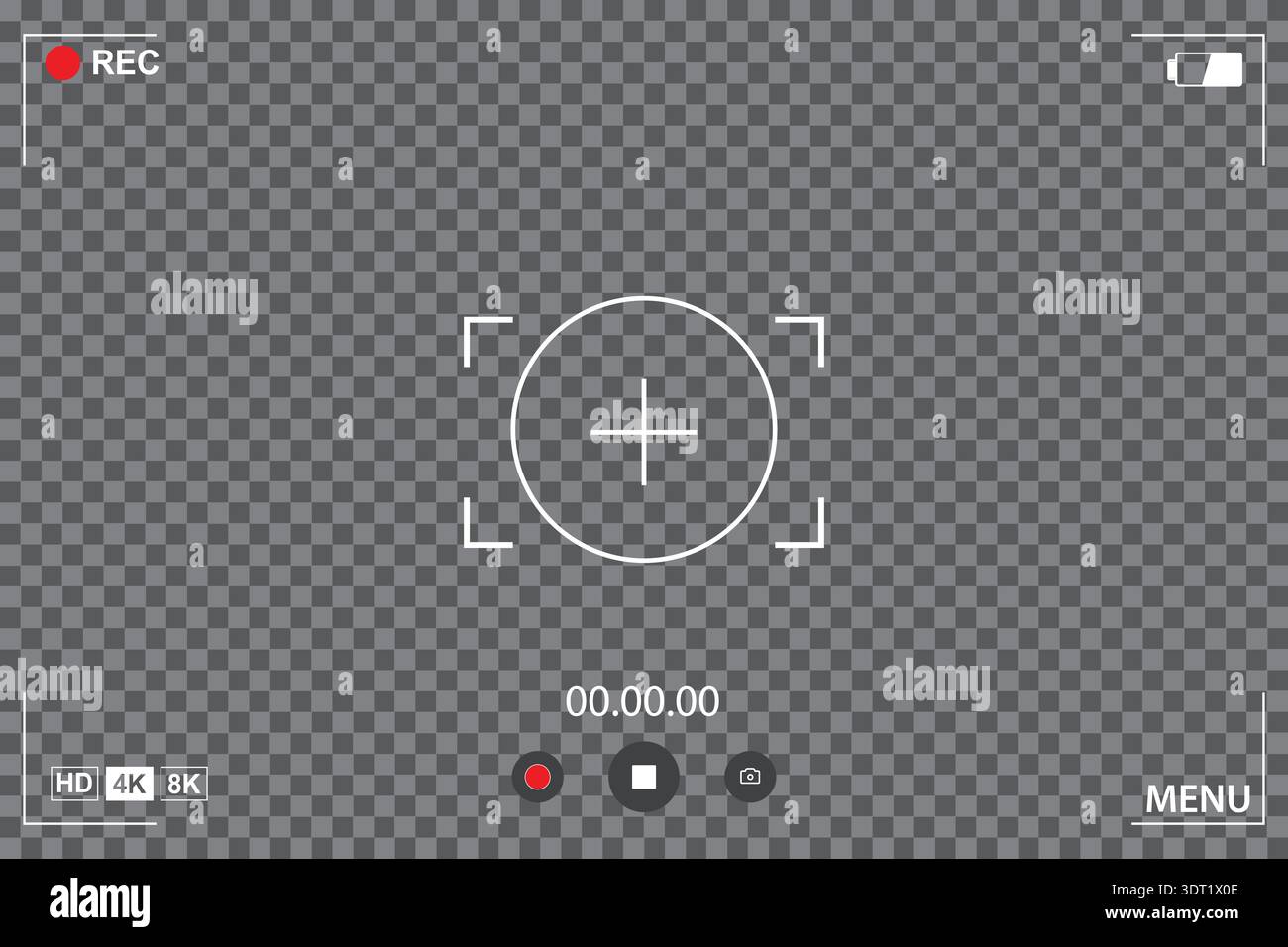 Camera Reticule Camera recording screen vertical interface hi-res stock photography and ...
