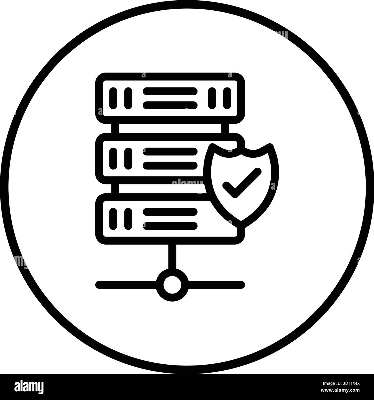 Database Vector Icon Design Illustration Stock Vector
