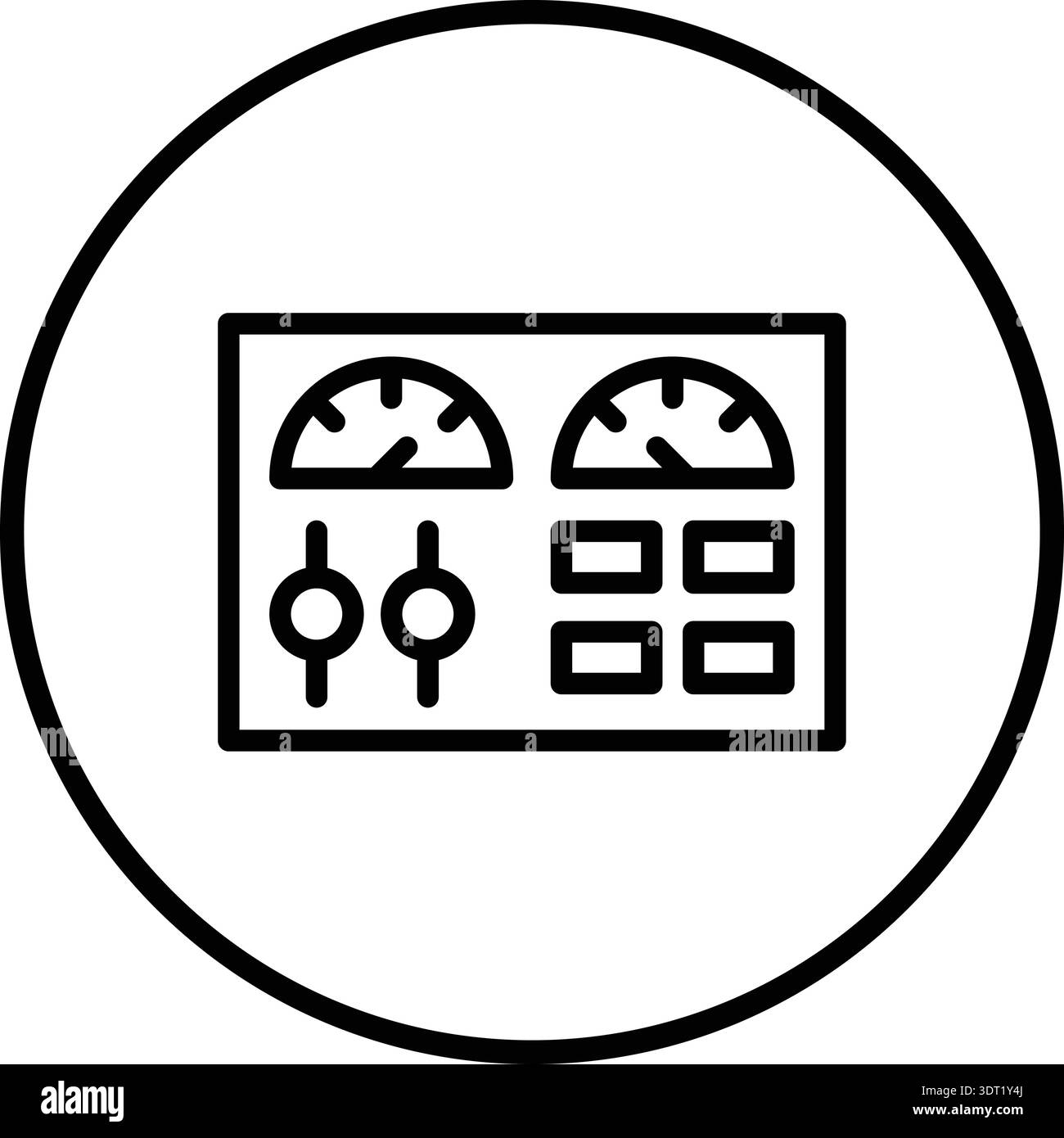 Control panel Vector Icon Design Illustration Stock Vector