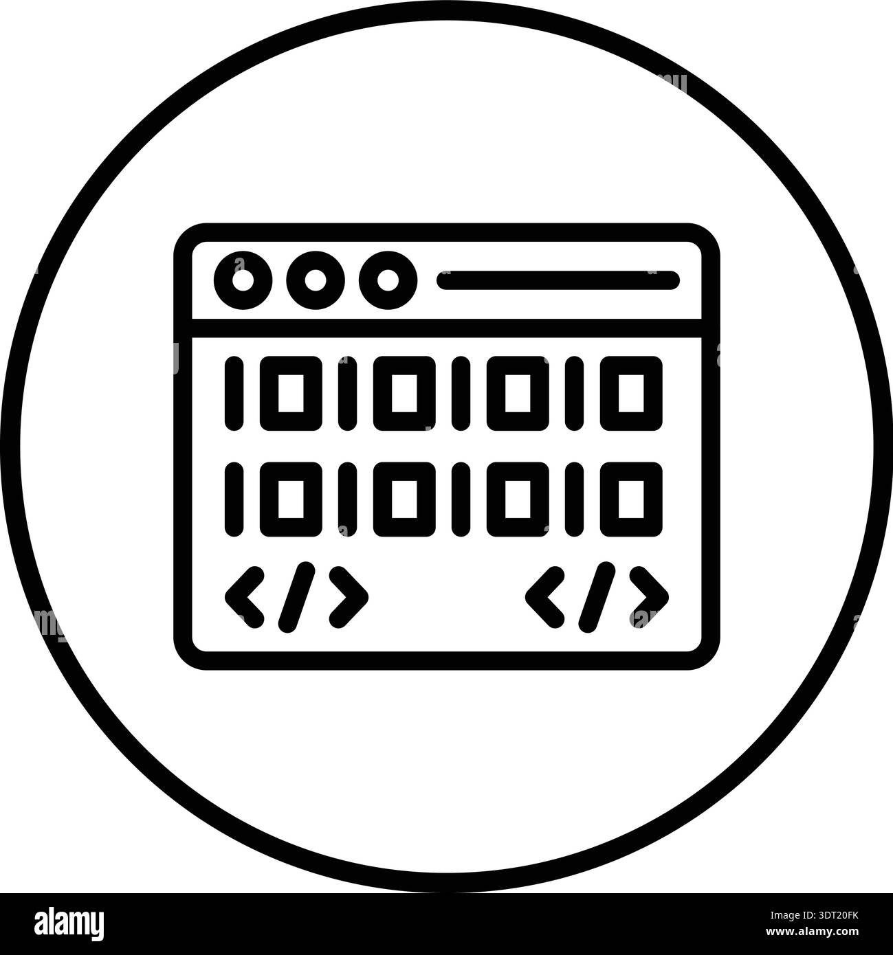 Coding Vector Icon Design Illustration Stock Vector