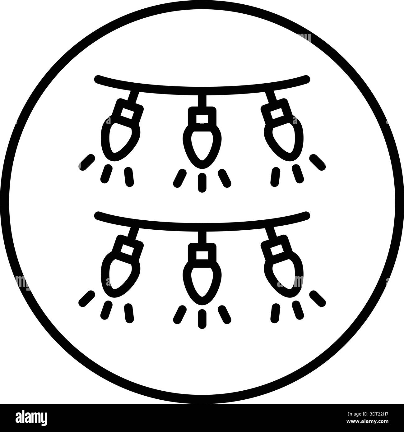 Garland Vector Icon Design Illustration Stock Vector