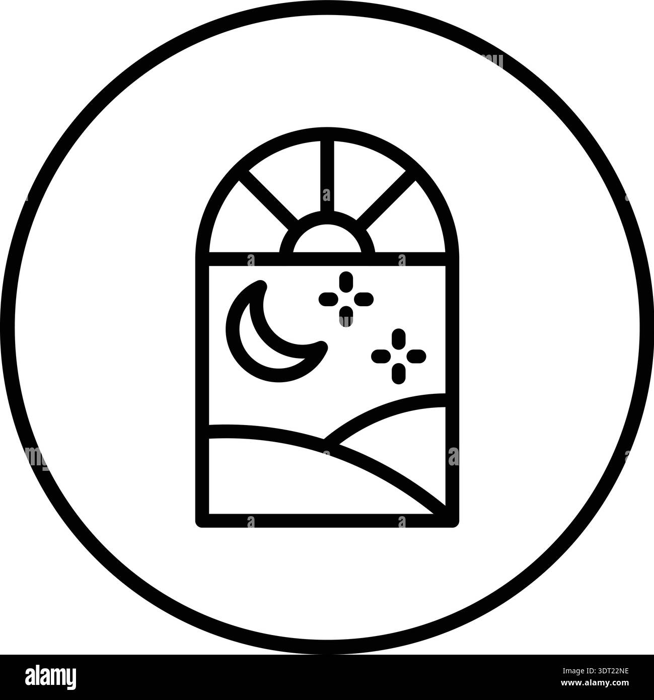 Window Vector Icon Design Illustration Stock Vector