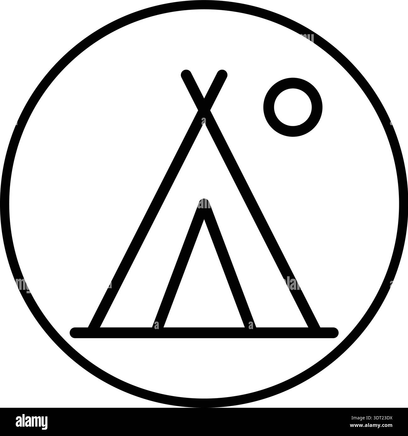 Camping Vector Icon Design Illustration Stock Vector