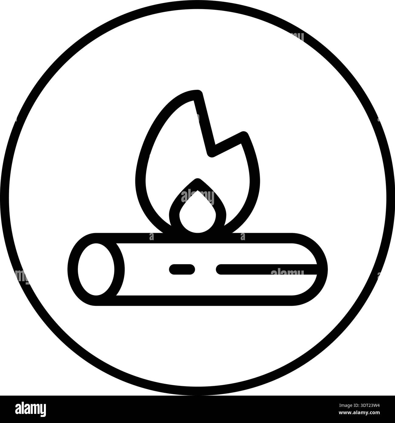 Bonfire Vector Icon Design Illustration Stock Vector