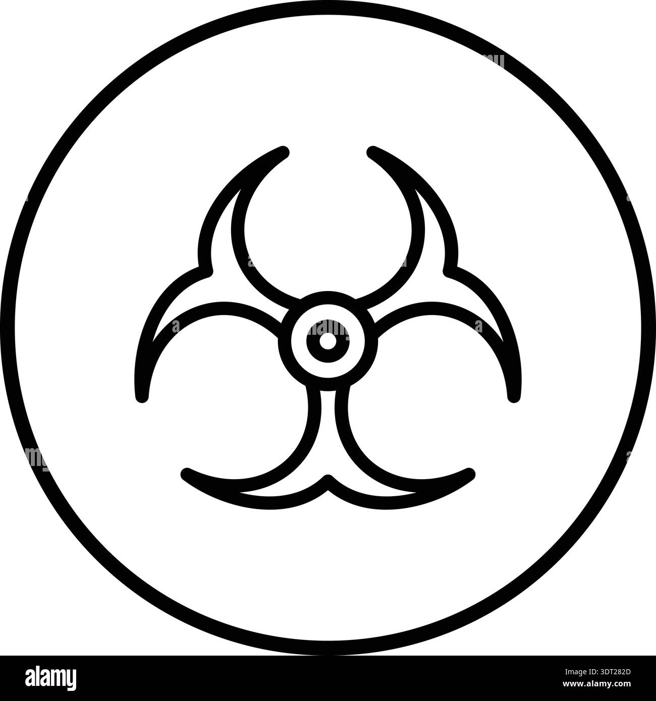 Bio hazard Vector Icon Design Illustration Stock Vector