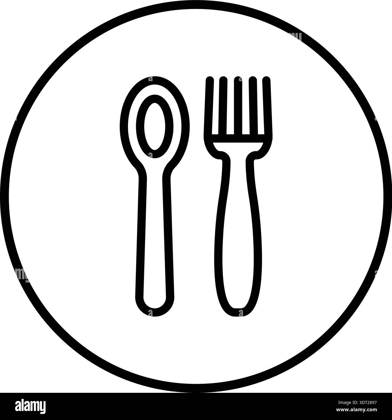 Cutlery Vector Icon Design Illustration Stock Vector